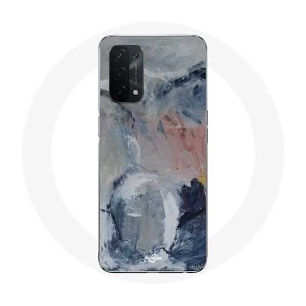 Skyddsfodral för Oppo A74 med grå abstrakt textur.