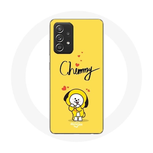Coque för Samsung Galaxy A33 5G BTS Bangtan Killar BT21 Chimmy Jimin Gul Bakgrund