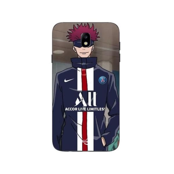 Coque - Maniacase - Samsung Galaxy J7 2018 - Sort - Paris Saint Germain - Blød
