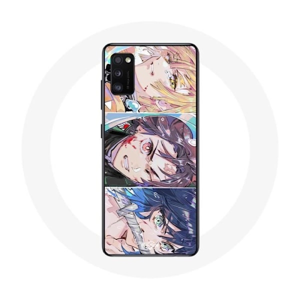 Coque - Maniacase - Samsung Galaxy A41 - Souple - Noir - Demon Slayer Manga