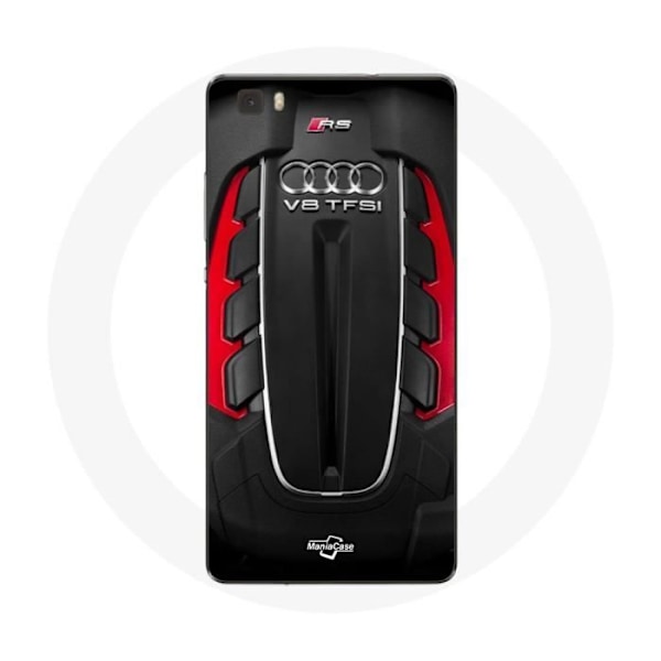 Skyddsfodral för Huawei P8 Lite Audi RS Logotyp röd