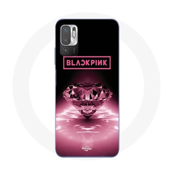 Coque Maniacase för Redmi Note 10T 5G blackpink diamant svart och rosa
