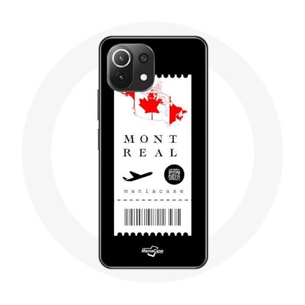 Coque - Xiaomi - Mi 11 Lite - Blød - Flybillet - Sort
