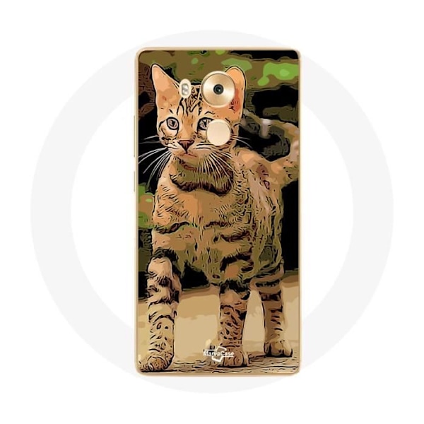 Mobilskal för Huawei Mate 8 Bengal Ras av katter tecknad film