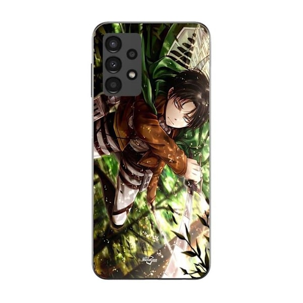Coque Maniacase För Samsung Galaxy A13 4G Attack on Titan Levi Ackerman Svart