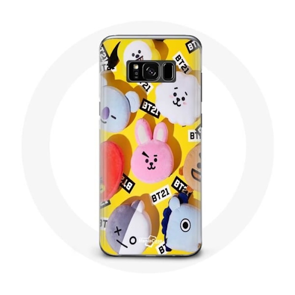 Coque pour Samsung Galaxy S8 Plus BTS Bangtan Sonyeondan BT21 Tata Chimmy Cooky Rj Shooky Koya Mang Et Van