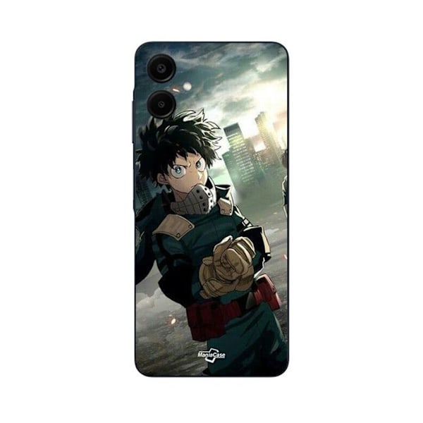 Coque för Samsung Galaxy A06 izuku Midoriya, shoto Todoroki, Bakugo Katsuki, krig, one for all, my hero academia anime Maniacase Svart