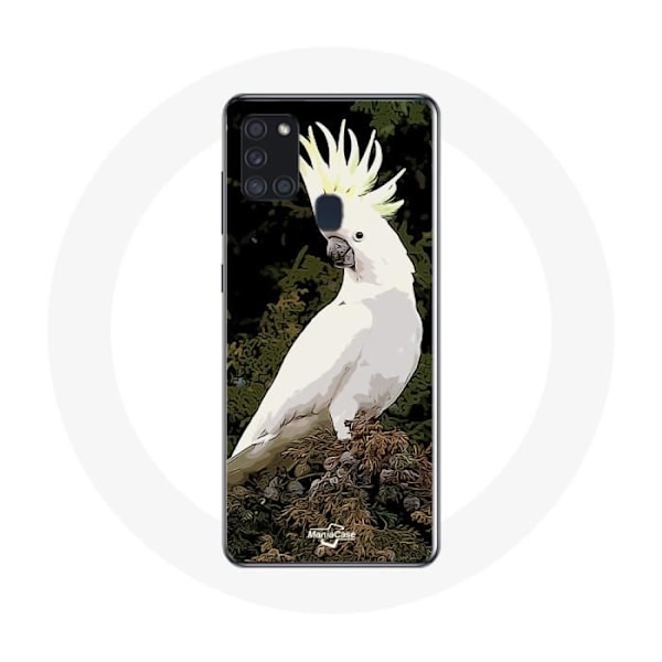 Coque - Samsung - Galaxy A21S - Mjuk - Vit - Papegojor Vit