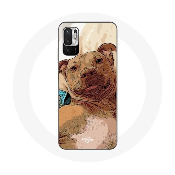Coque för Xiaomi Redmi Note 10T 5G American Pit Bull Terrier Marron