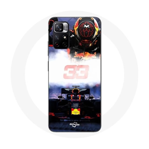Coque Redmi Note 11 5G Formule 1 Max Verstappen F1-förare svart röd och gul
