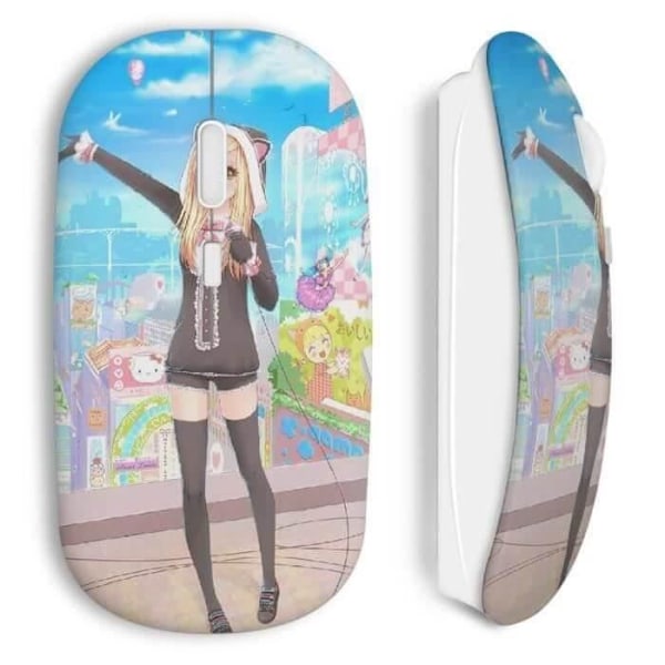 Kawaii tjej trådlös mus musik anime