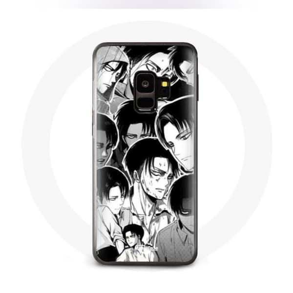 Coque för Samsung Galaxy S9 plus Attack on Titan Manga Levi Ackerman