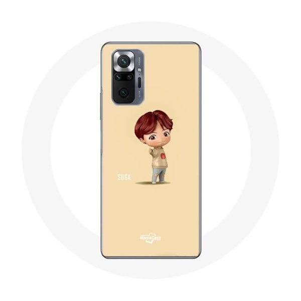 Coque för Xiaomi Redmi Note 10 Pro BTS TinyTAN Animation Suga