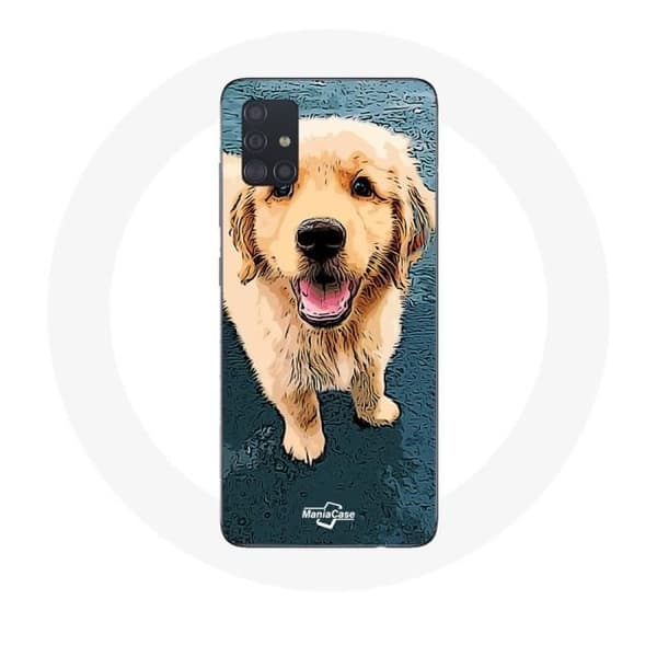 Coque Samsung Galaxy A51 golden retriever valp