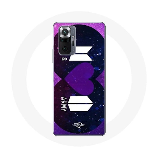 Coque för Xiaomi Redmi Note 10 Pro Bangtan Sonyeondan Logotyp BTS Och Logotyp ARMY Jag Lila Dig