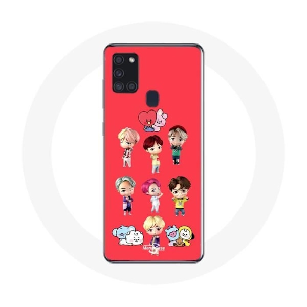 Coque för Samsung Galaxy A21S BTS TinyTAN Animation BT21 Affisch