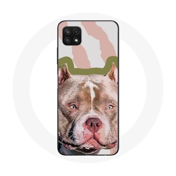 Coque - Samsung - Galaxy A22 5G - Brun - Pitbull Hund - Flexibel kastanj