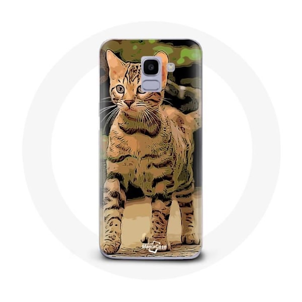 Coque för Samsung Galaxy A6 2018 Bengalisk kattloppteckning