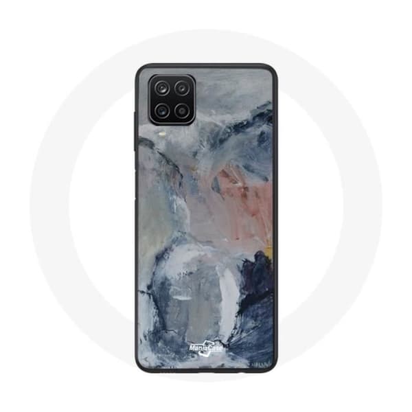 Coque - Samsung - Galaxy A12 - Grå - Abstrakt - Stødbeskyttelse Grå
