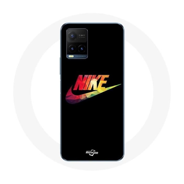 Coque för Vivo Y21s 2021 / Y21 2021 Nike-logga, svart bakgrund