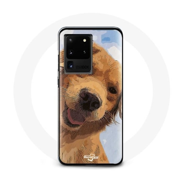 Coque - Samsung - Galaxy S20 Ultra - Mjuk - Svart - Golden retriever