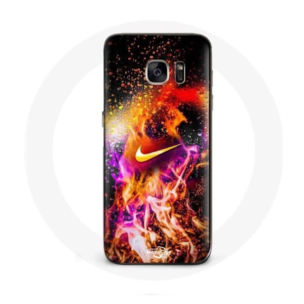 Coque - Nike - Galaxy S7 Edge - Smidig - Färgglad - Målning färgrik