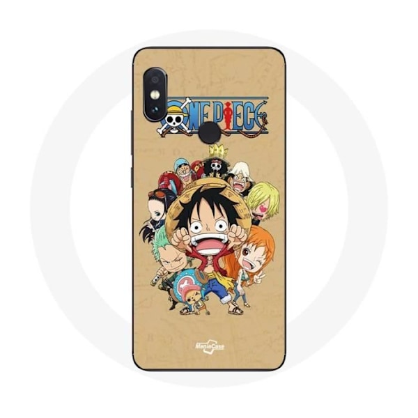 Coque för Xiaomi Redmi Note 5 AI Dual Camera One piece Manga Straw Hat Crew