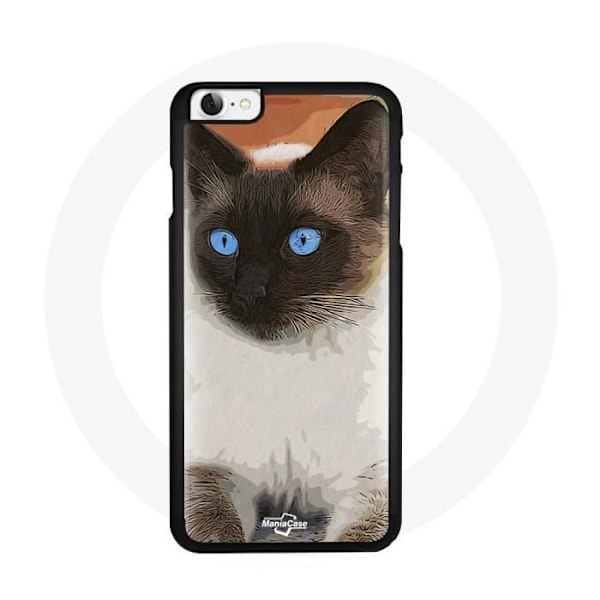 iPhone SE Cover Siamesisk Kat Blå Øjne
