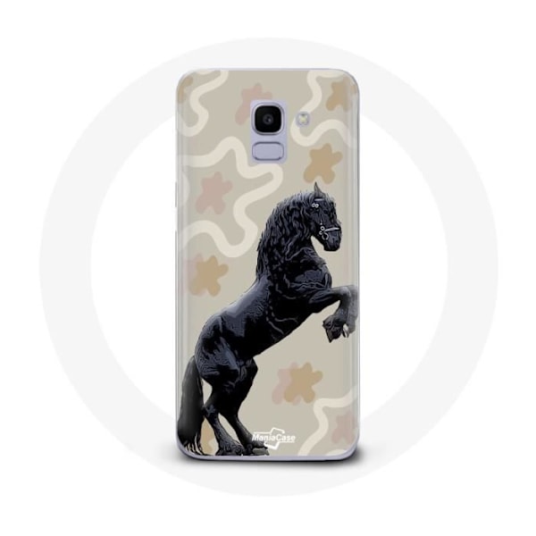Coque för Samsung Galaxy A8 2018 Frison Svart Hästras