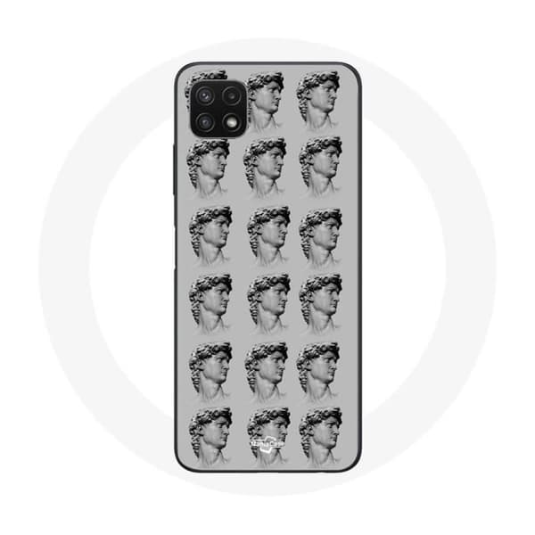 Coque - Samsung - Galaxy A22 5G - Mjuk - Skydd - Staty fond grå Grå