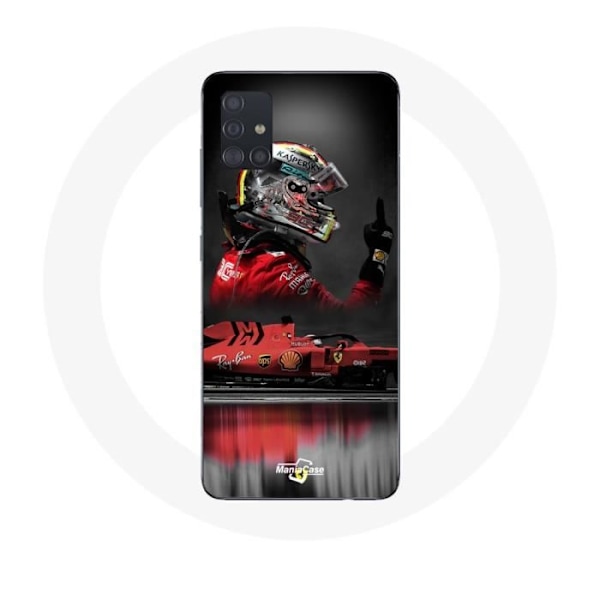 Coque för Samsung Galaxy A51 5G Formel 1 Sebastian Vettel F1-förare Röd