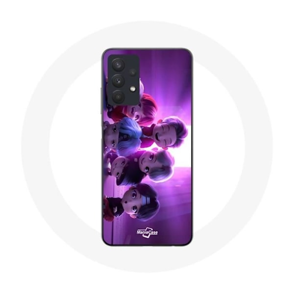 Coque för Samsung Galaxy A32 5G BTS TinyTAN Animation Affisch RM Jin Suga J-Hope Jimin V Och Jungkook Mic Drop