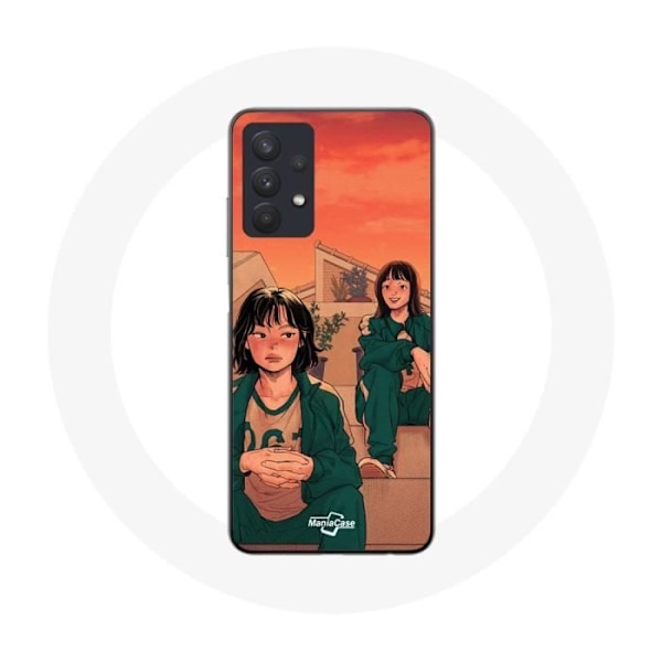 Coque för Samsung Galaxy A32 5G Squid Game Kang Sae Byeok Nummer 067 Och Ji Yeong Nummer 240