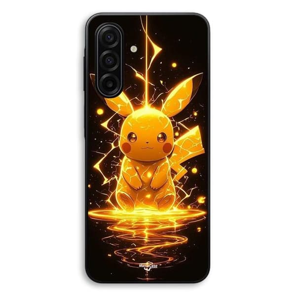 Coque För Samsung Galaxy A56 Pikachu Eclair Maniacase Svart