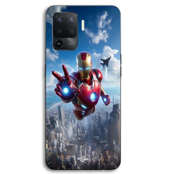 Skyddsfodral för Oppo A94 Iron Man Attack Maniacase Svart