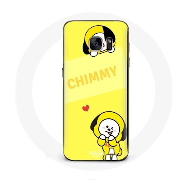 Coque för Samsung Galaxy S6 BTS Bangtan BT21 Chimmy Jimin Guldfond