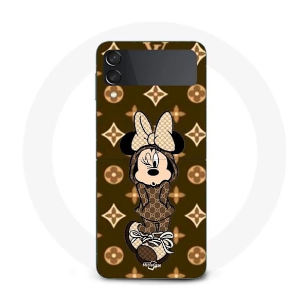 Coque - Disney - Galaxy Z Flip4 - Minnie - Brun - Souple kastanj