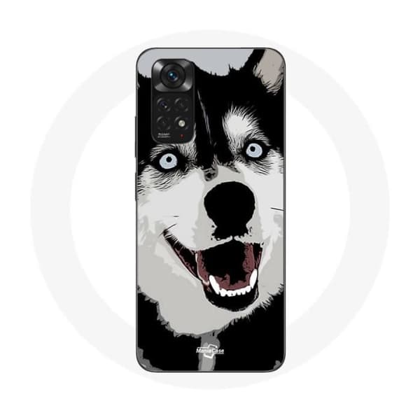 Cover - Sibirisk Husky - Redmi Note 11 Pro 5G - Fleksibel - Hvid - Blå Blå