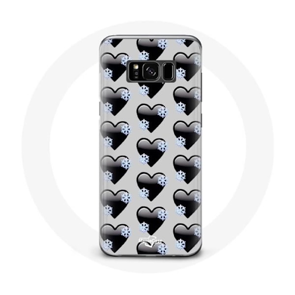 Cover til Samsung Galaxy S8 plus med sorte hjerter