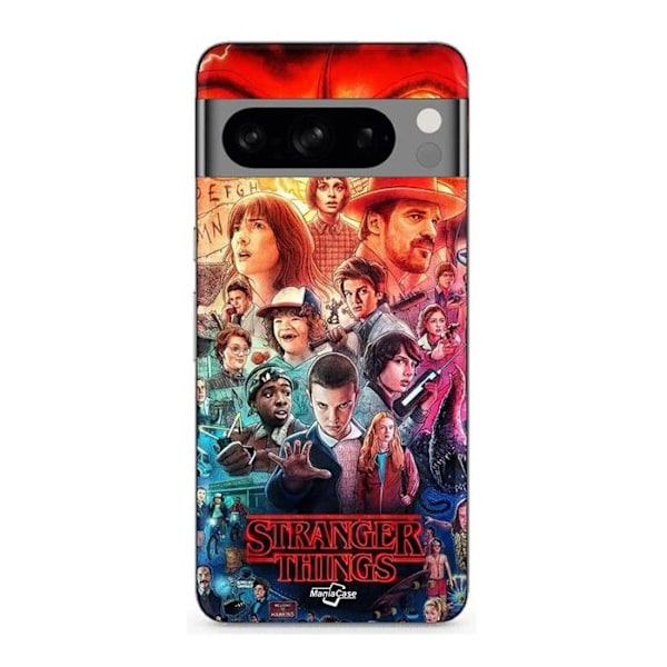 Coque - MANIACASE - Google Pixel 8a Pro - Snygg - Svart - Stranger Things Säsong 4 Svart