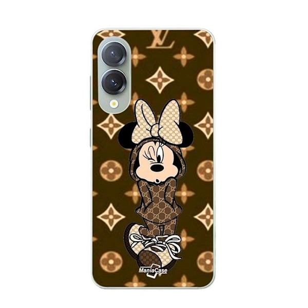 Coque för Samsung Galaxy S25 Edge Minnie DISNEY LV BRUN Maniacase Svart