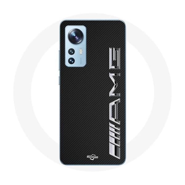 Coque för Xiaomi Mi 12 / 12X Amg Logotyp Koltextur
