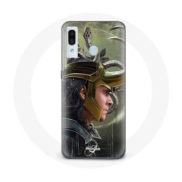 Coque för Samsung Galaxy A20e Loki Thor Ragnarok med Hörlurar Fanart Säsong 1