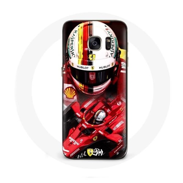 Skydd för Samsung Galaxy S6 Formel 1 Sebastian Vettel F1 Röd