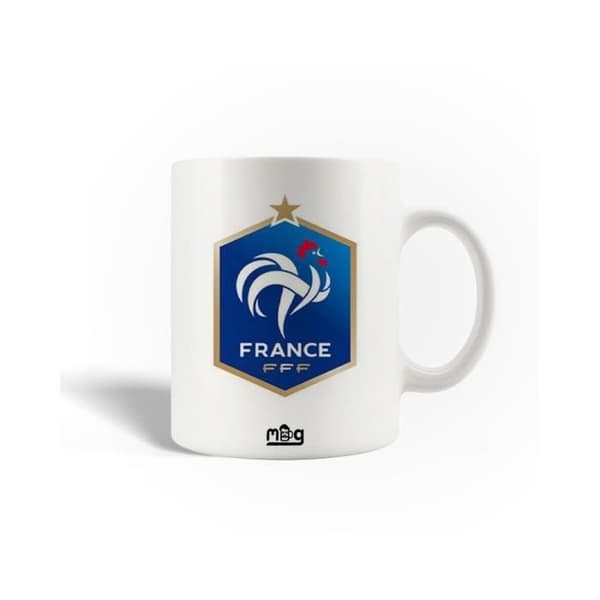 Mugg - Frankrikes lag - Blå logo - Keramik - 30cl - Diskmaskinssäker