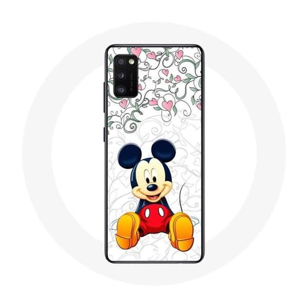 Cover til Oppo A16 Mickey Mouse Blomster Hjerter