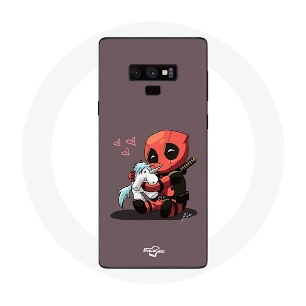 Coque för Samsung Galaxy Note 9 DeadPool unicorn licorne