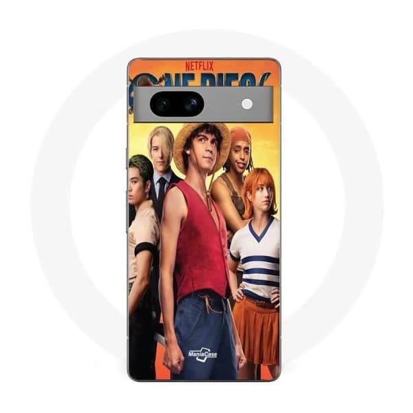 Coque - Maniacase - Google Pixel 7a - Sort - Blød - One piece Svart