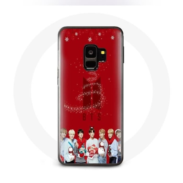 Coque för Samsung Galaxy S9 Plus BTS Bangtan Boys Röd Bakgrund Julklapp 2023