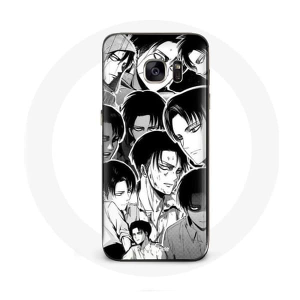 Cover til Samsung Galaxy S7 Edge Attack on Titan Manga Levi Ackerman
